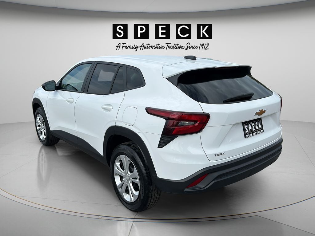 2025 Chevrolet Trax — rear three-quarter view