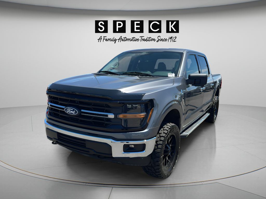 2024 Ford F-150 XLT in Grey — front three-quarter view