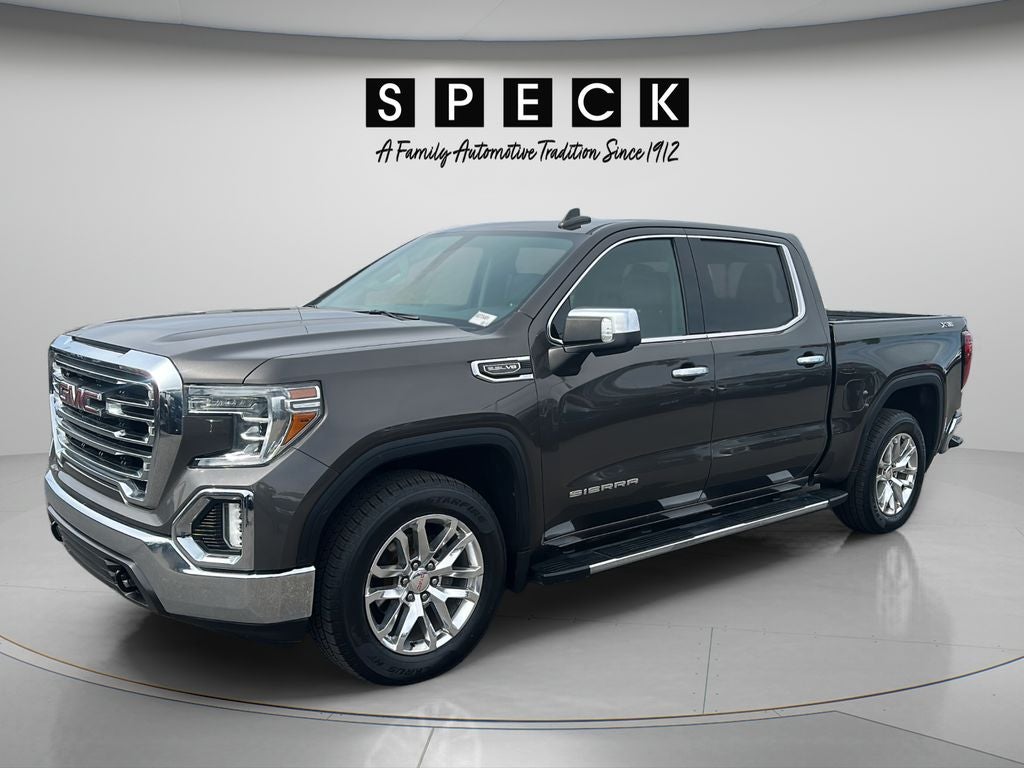 2019 GMC Sierra 1500 SLT in Gray — front three-quarter view