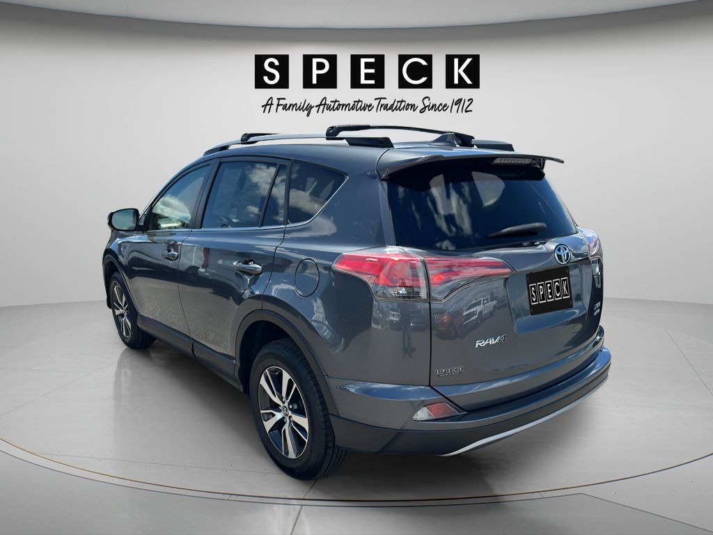 2017 Toyota RAV4 — rear three-quarter view