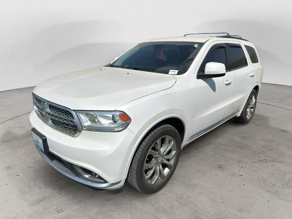 2018 Dodge Durango SXT AWD in Vice White — front three-quarter view