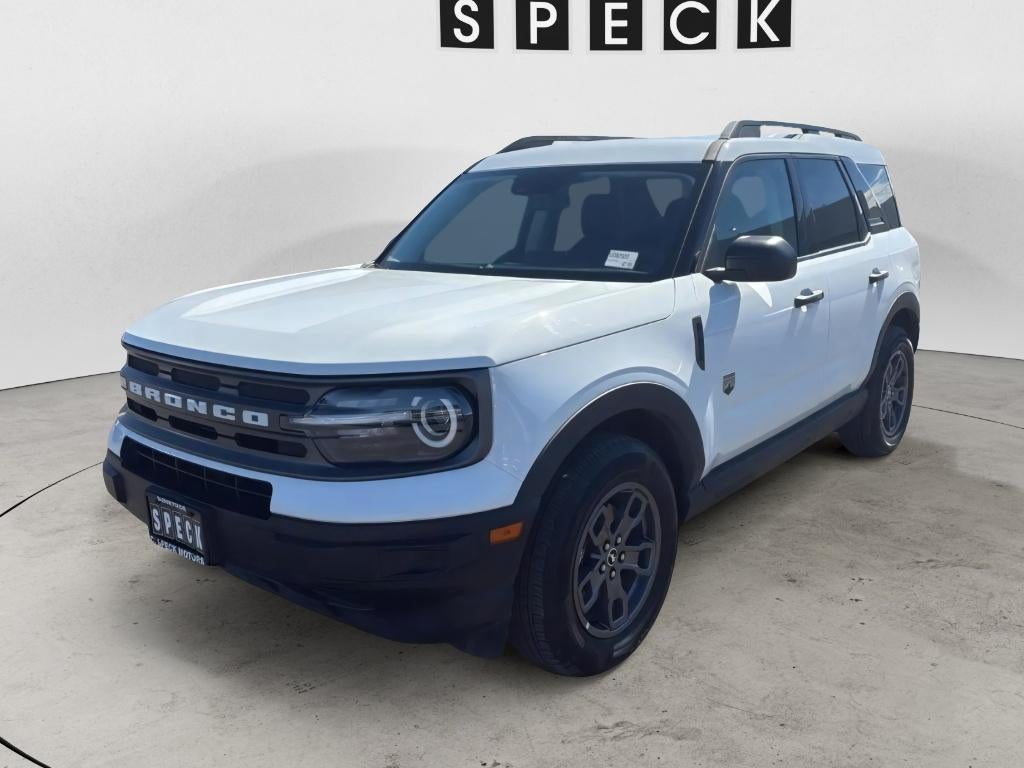 2023 Ford Bronco Sport Big Bend in Oxford White — front three-quarter view