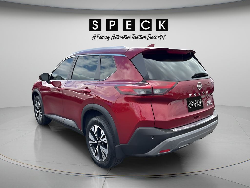 2023 Nissan Rogue — rear three-quarter view