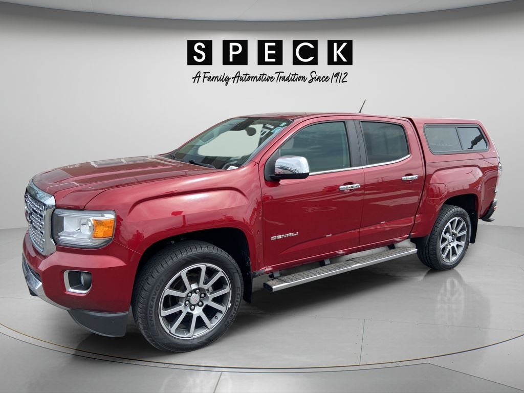 2019 GMC Canyon 4WD Denali in Red Quartz Tintcoat — front three-quarter view