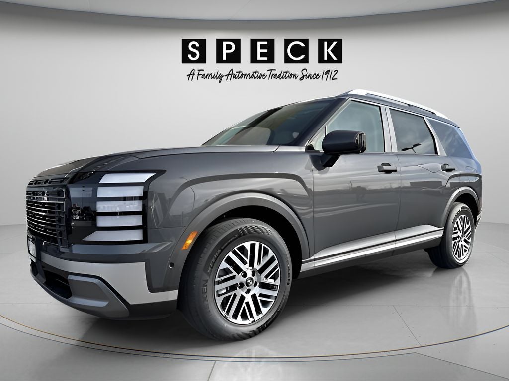 2026 Hyundai PALISADE SEL Premium 7P in Ecotronic Gray Pearl — front three-quarter view